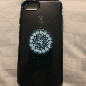 iPhone case with pop socket